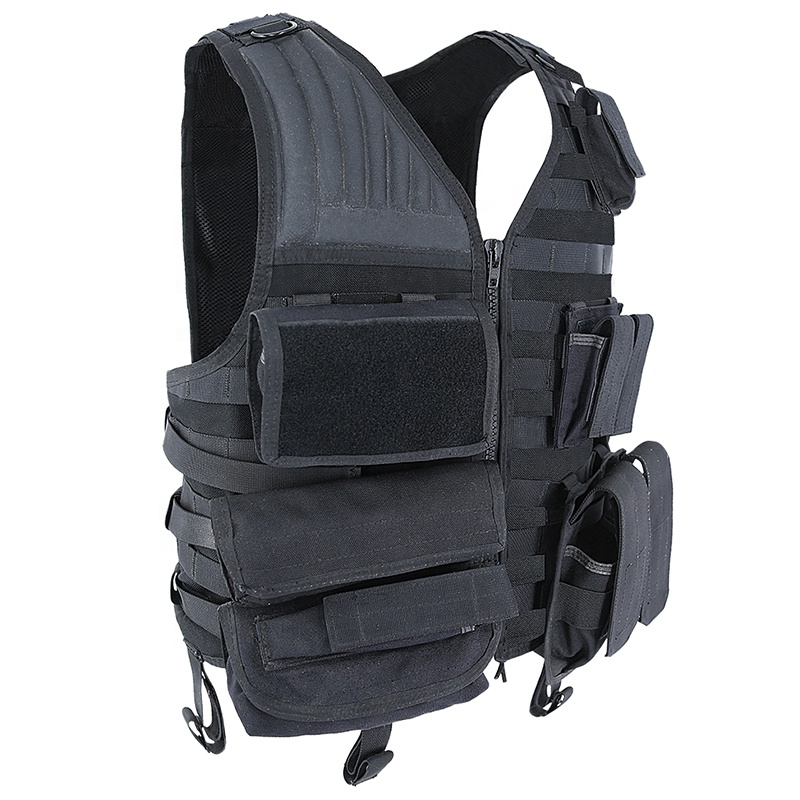 Double Safe Wholesale Black Other Personal Defense Equipment Lightweight Vest Soft Safety Multi-functional Tactical Vest For Men