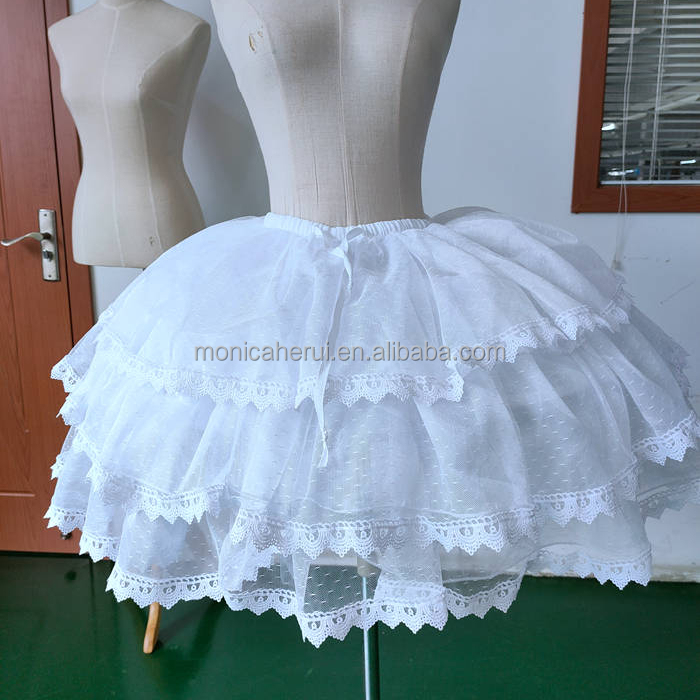 Lolita Daily Soft lace Extended Ball Gown Women Underskirt Petticoat Wedding