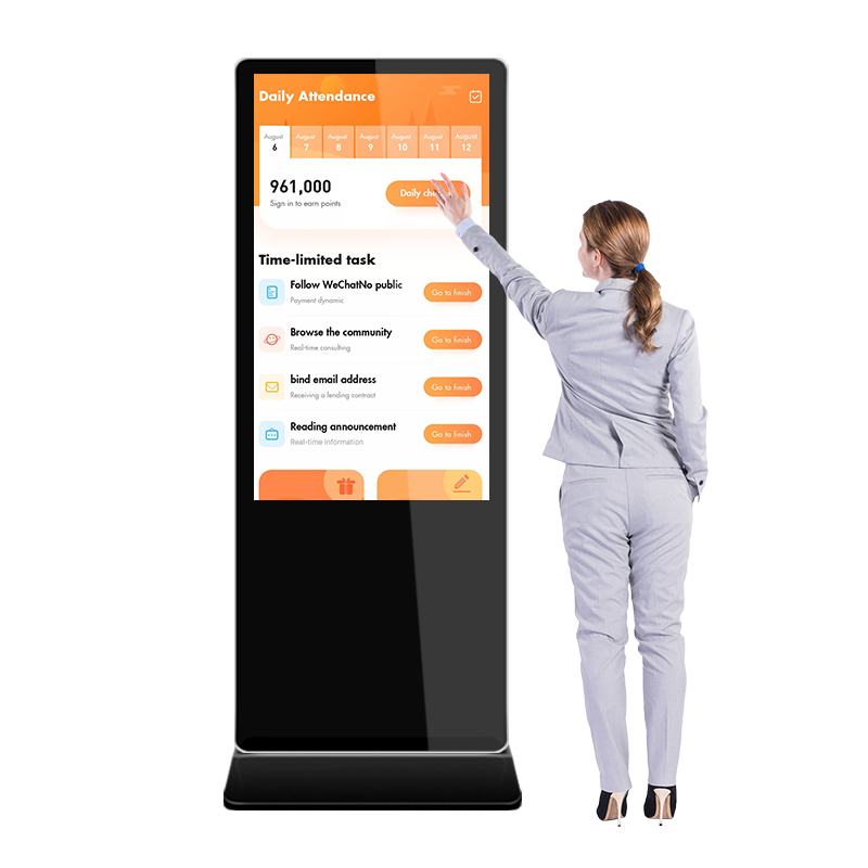 Factory Wholesale 65 Inch 4k Android Touch Screen Digital Signage Totem Hologram Advertising Display
