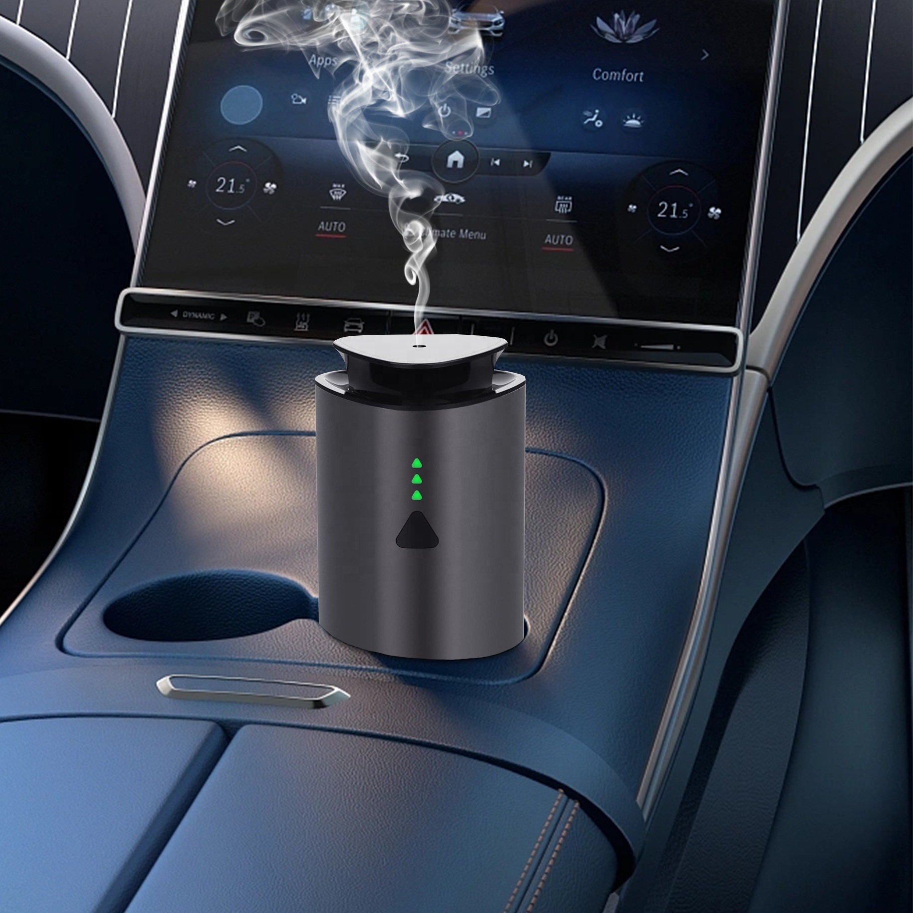 New Design Waterless Diffuser Essential Oil And Aroma Smart Car Diffuser Aromatherapy Diffuser For Car