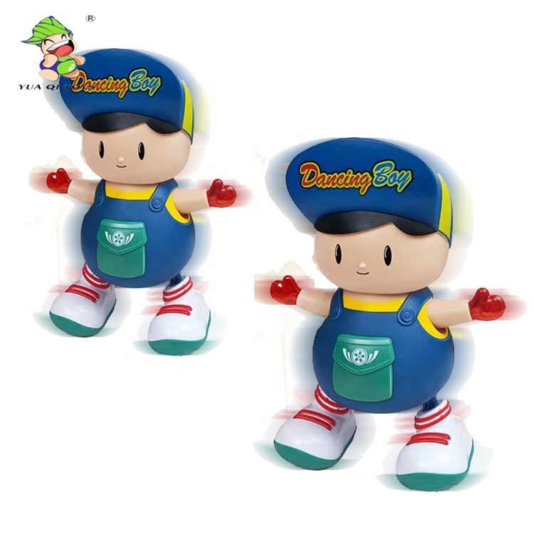 YQ B/O Moving Shaking Boy Plastic Electric Kids Dancing Toys With Light Music