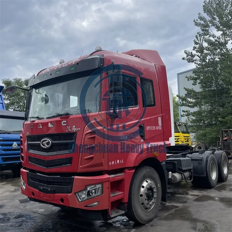 High Quality Camc CNG Tractor Truck H7 6X4 Gas Cargo Tractor Head / Used Camc 460HP CNG Tractor Truck for Sale at Low Price