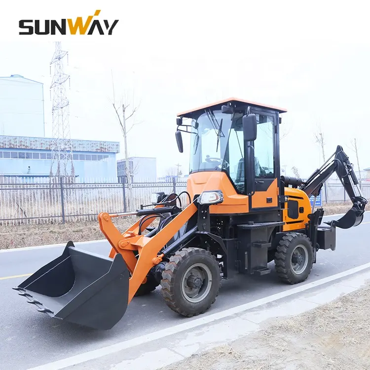 China Best 1 Ton 1.5 Ton 2 Ton 2.5 Ton 3 Ton Small 4x4 Wheel Drive Articulated Mini Backhoe Loader for Sale