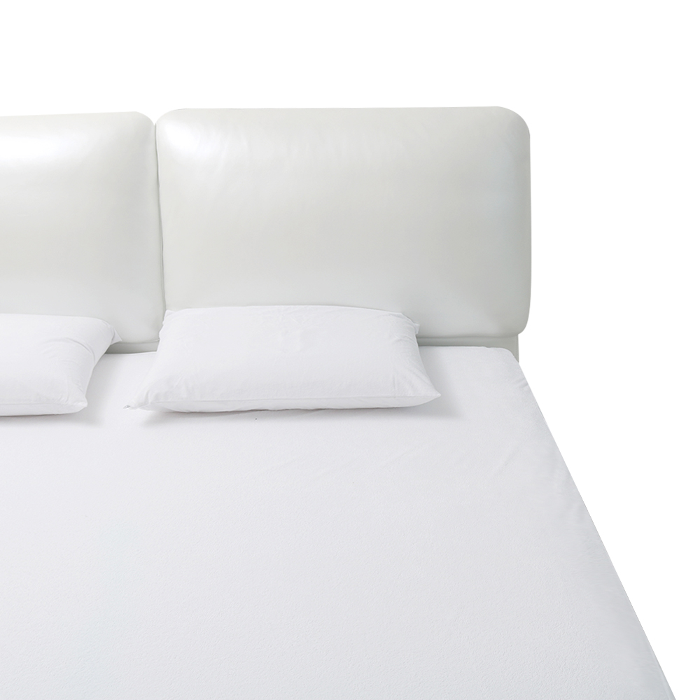 100% Microfibra protector de colchon de primera calidad impermeable  hipoalergenico  Blanco