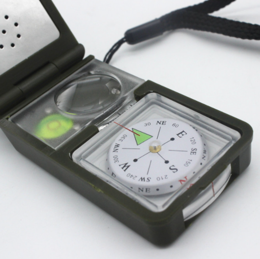 Hot sale 10 in 1 Compass Multifunctional Outdoor Camping Survival Tool Multi Function Compass Kit