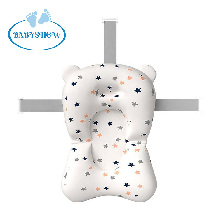 Детский удобный нескользящий Коврик для ванны Babyshow 46*33,5 см, хлопковая ткань аммиака, матрас для ванны, полирон, частицы пенополистирола, Внутренний материал