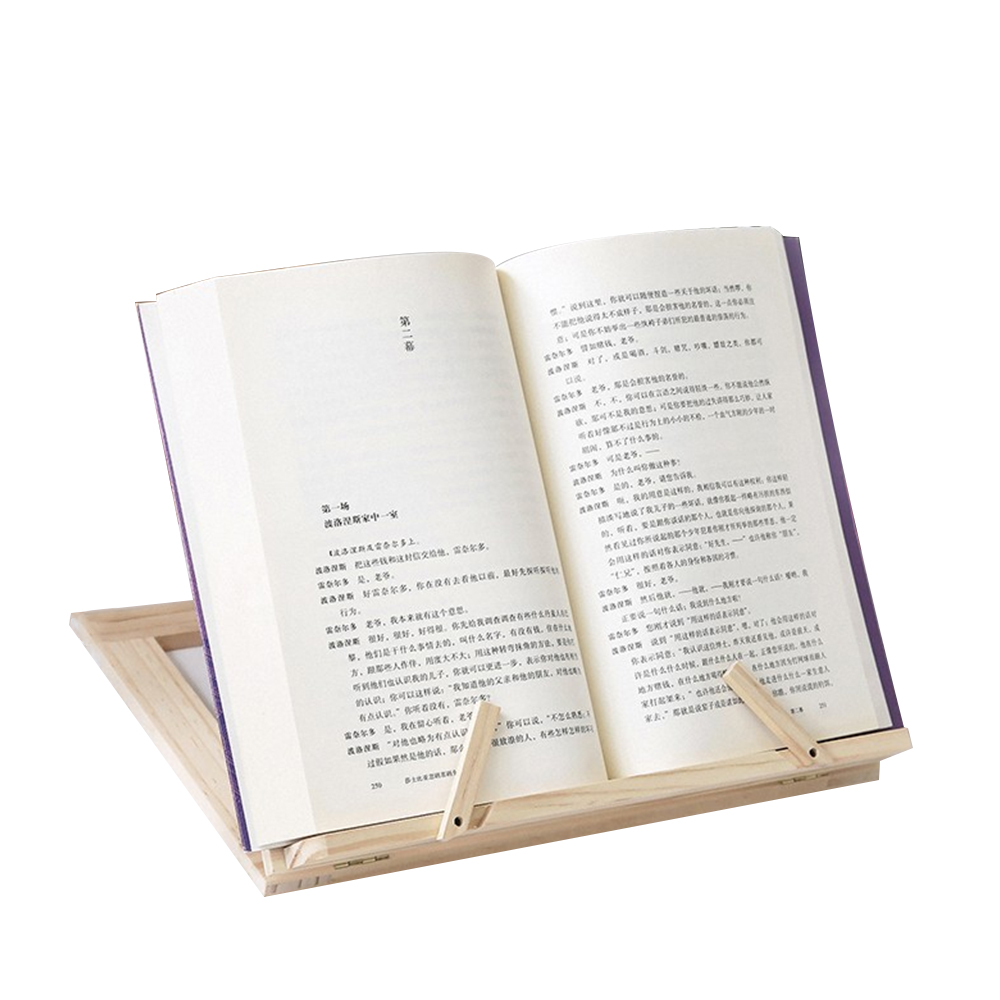 Креативные деревянные подставки для книг и планшетов