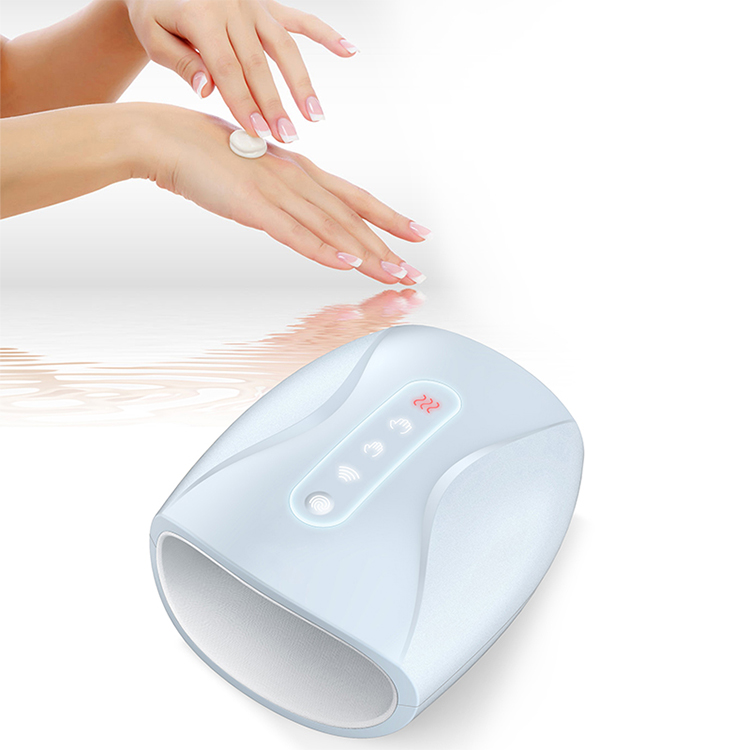 Invisible touch air pressure heat cordless electric hand massager machine