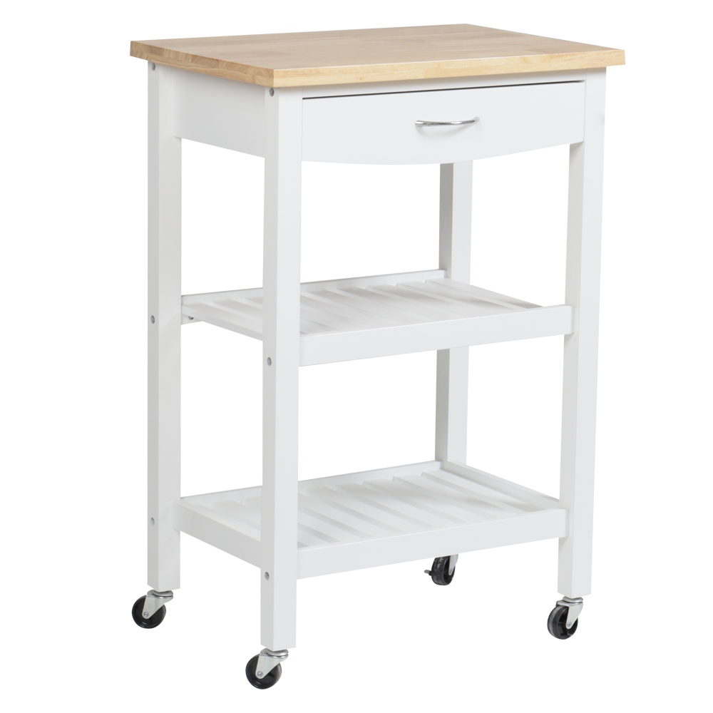Hotel 1 Drawer Mini Kitchen Organizer Small Trolley Cart Kitchen for Home