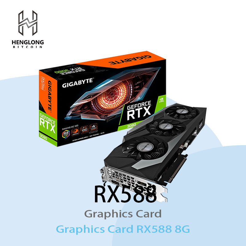 Горячая Распродажа, самая дешевая игровая карточка для майнинга ETH RX580 8G GPU Ethereum, графические карты RX588 GPU