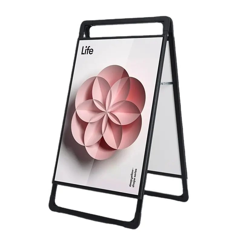Poster Stand Foldable Waterproof Material Holder Advertising Outdoor A Sign Board Poster Stand