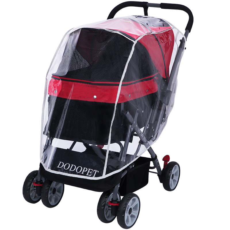wholesale transparent non-toxic and odorless EVA rain coat for Pet strollers of dog