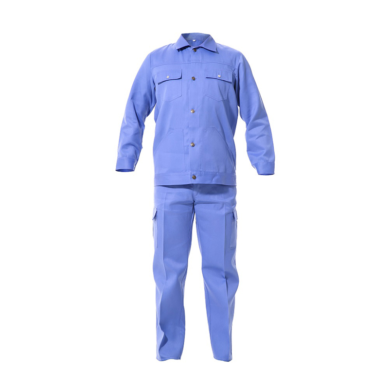 Factory Supply Multiple Models Twill Cotton 190gsm Safety Workwear Jacket And Trousers Suit