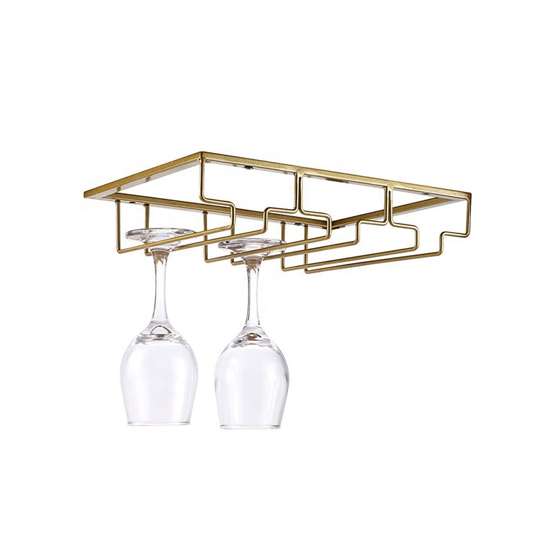 Iron Wine Glass Rack Kitchen Cup Holder Home Restaurant Bar Wine Cabinet Iron Goblet Wine Glass Holder