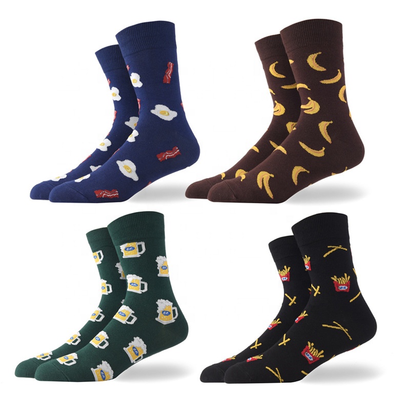 Новые хлопковые мужские носки Happ Soocks, 100% хлопок, индивидуальные органические хлопковые дизайнерские спортивные мужские носки на заказ