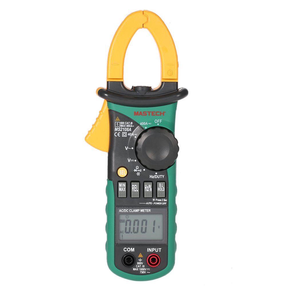Цифровой Мультиметр Mastech MS2109A, тестер с функцией True RMS, AC/DC, 600 А, Бесконтактный индикатор напряжения, для РУ устройств