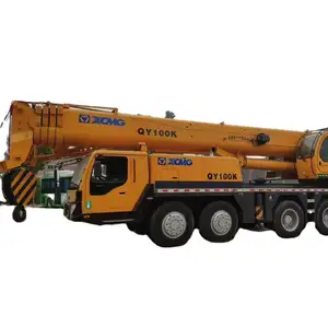 2015 used diesel XCMG Truck crane China original QY100K 100 ton with standard Boom and two engine hot sale