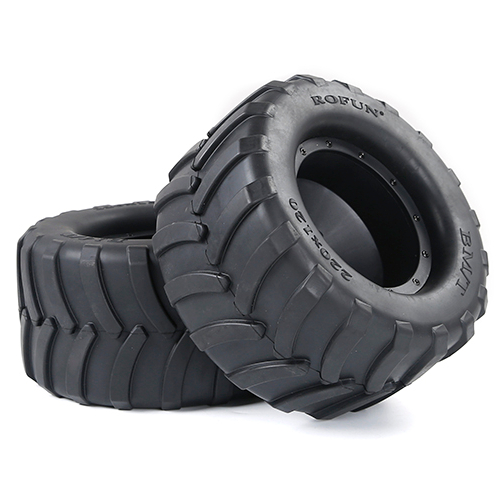 220mm Big X Tires with Wheels and cnc Nut for 1/5 ROFUN ROVAN XLT X-MAXX Truck Upgrade Parts