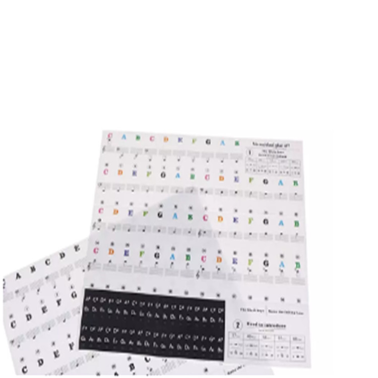 Piano Stickers For Keys 49/61/76/88 Keyboards Removable Transparent Non-toxic Piano Stickers