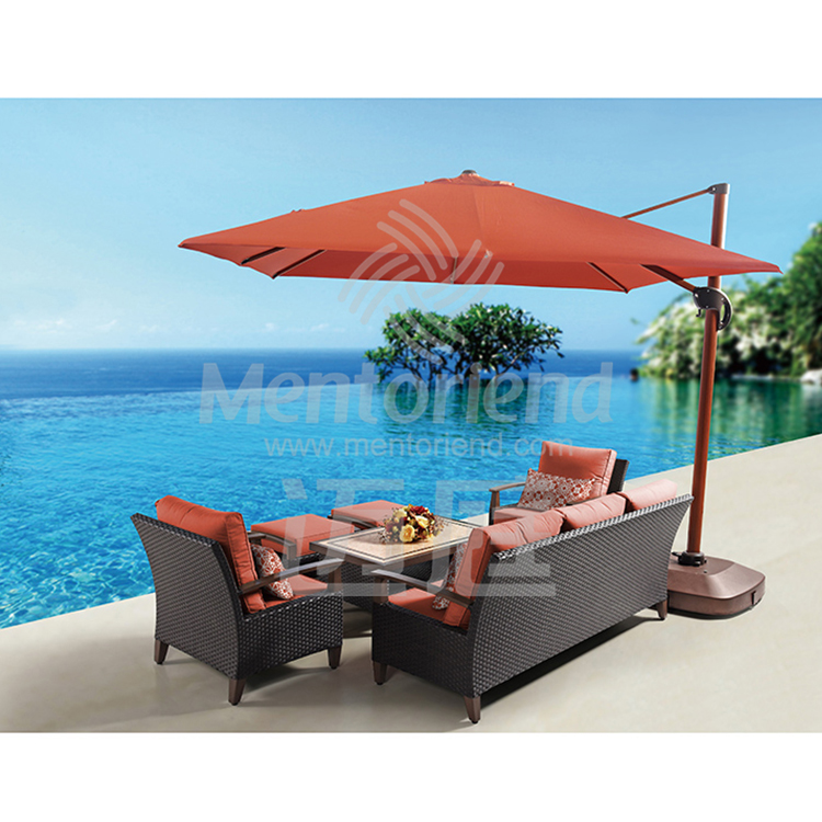 6 Pieces Outdoor Patio Furniture Sets Rattan Chair Set Backyard Porch Garden Balcony Furniture