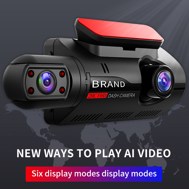FHD Автомобильная DVR камера, видеорегистратор с двойной записью, Скрытая видеокамера, видеорегистратор