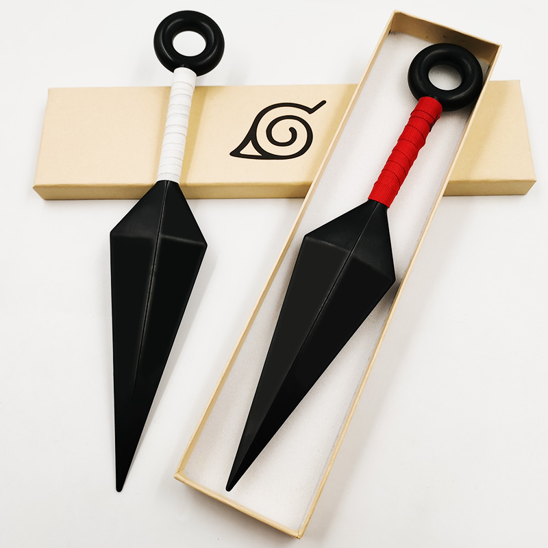 Hot Sale Anime Naruto Cosplay Weapon Model Peripheral Wholesale Plastic Naruto Kunai Weapon Model