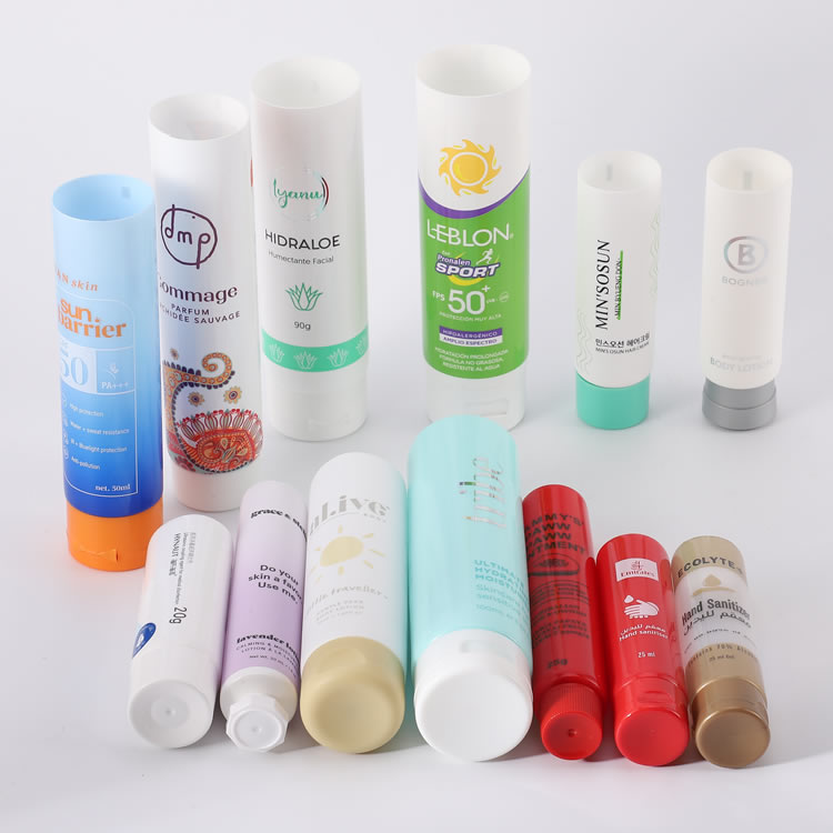 60ml 80ml 100ml 120ml 140ml hand cream tube for cosmetic packaging black PE tube Plastic squeeze lotion empty soft tubes