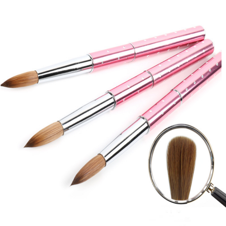 #2-#14 Gradient Kolinsky Acrylic Nail Brush Pure Nail Brushes For Acrylic Application Professional Nail Art Brush Set