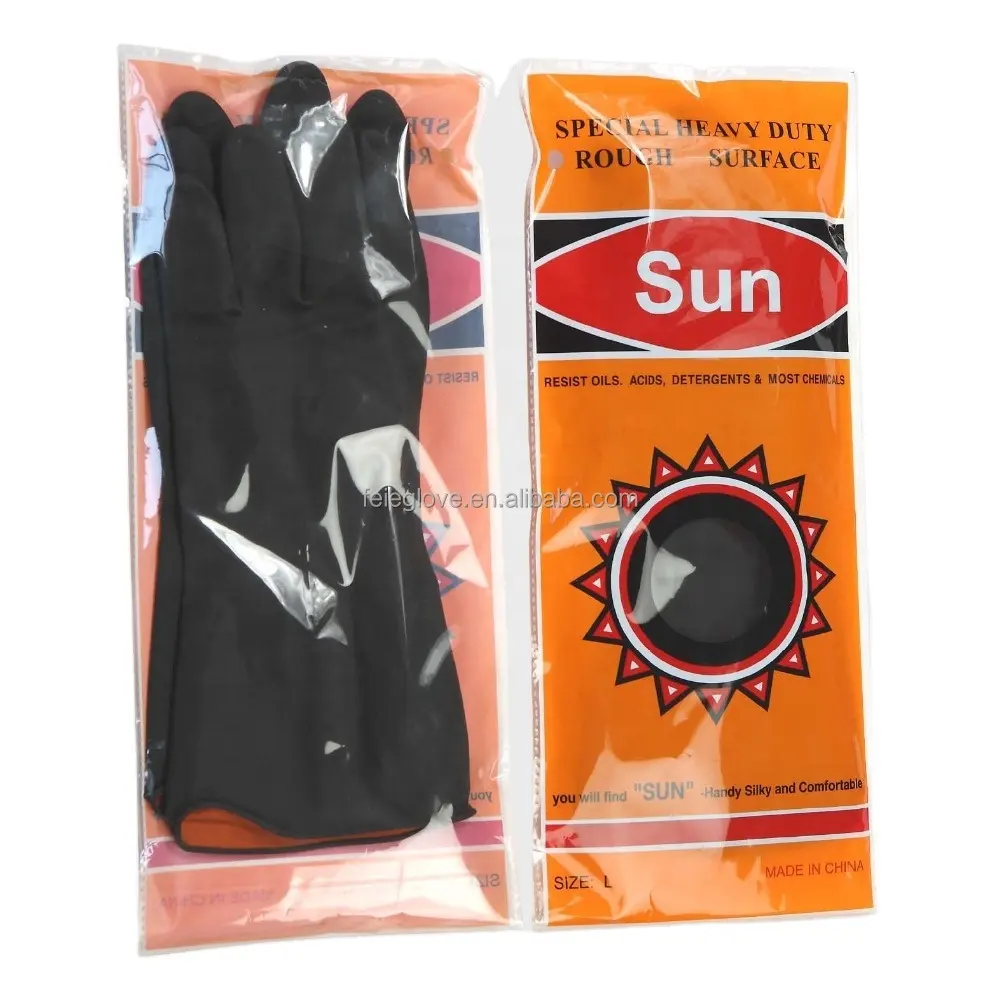 Glove Sun Industrial Rubber Shanghai Natural Latex Water Proof Gloves Warm Gloves for Work Water Proof 30 Cm or 35 Cm 2-3 Years