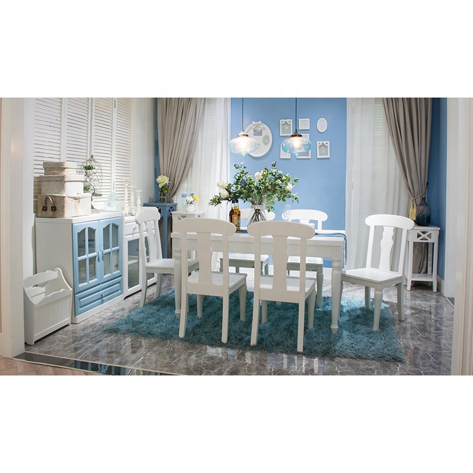 NOVA YHRA003 Dining Furniture Modern Style Rainwhite Color Dining Chair With Wooden Seating