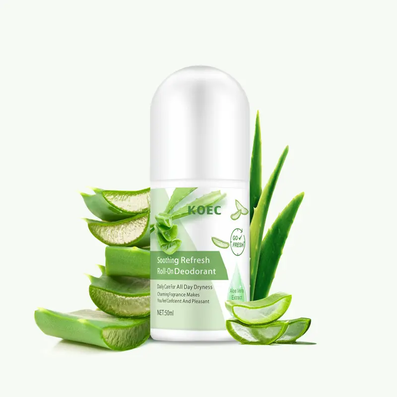 Private Label Organic Soothing Refresh Roll-On Aloe Cruelty Free Deodorant Stick