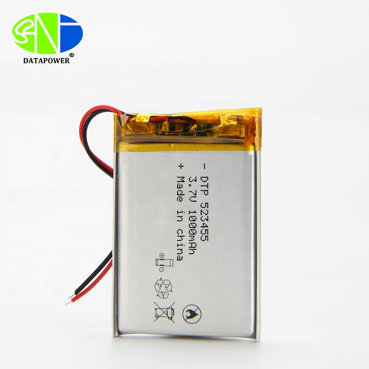 Перезаряжаемый литий-ионный аккумулятор UL2054 IEC62133 KC CE 3,7 в 1000 мАч литий-полимерный аккумулятор 523455