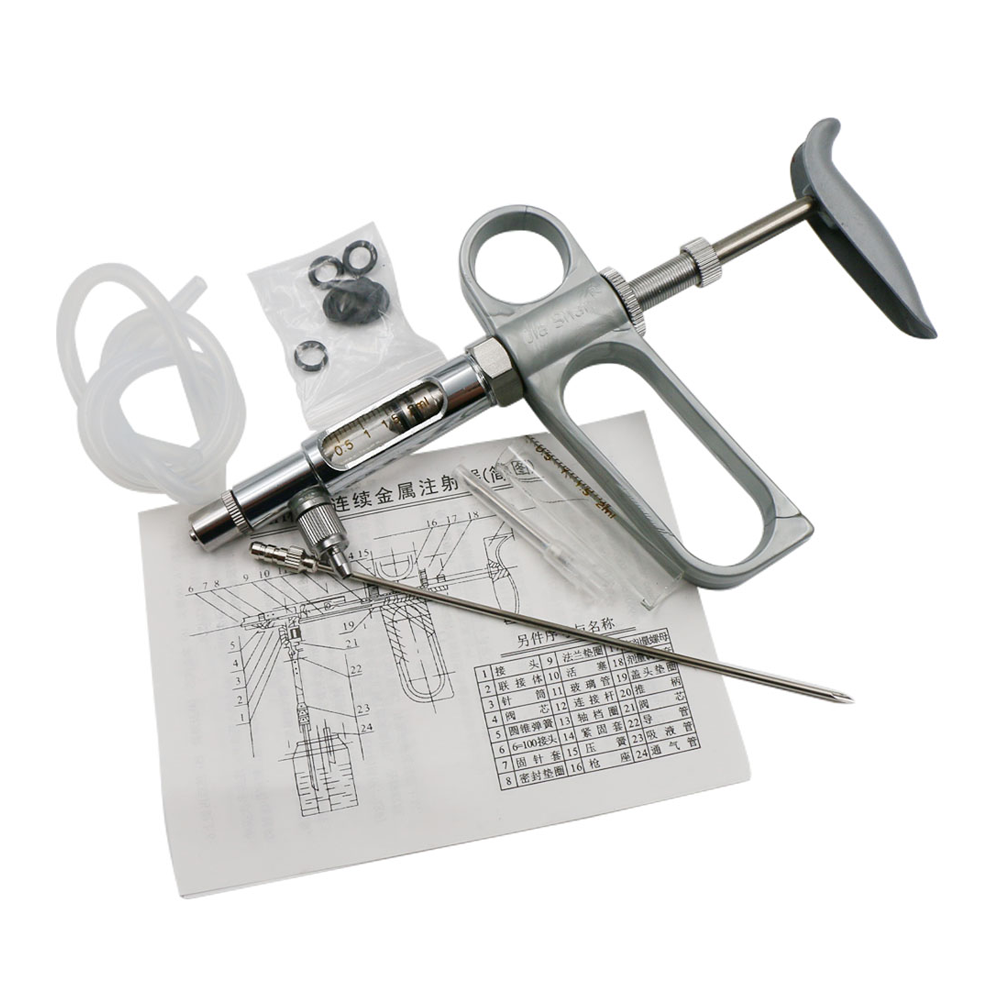 Hot Sale 2ml 5ml Veterinary Syringe Automatic Injector Vaccinator for Poultry