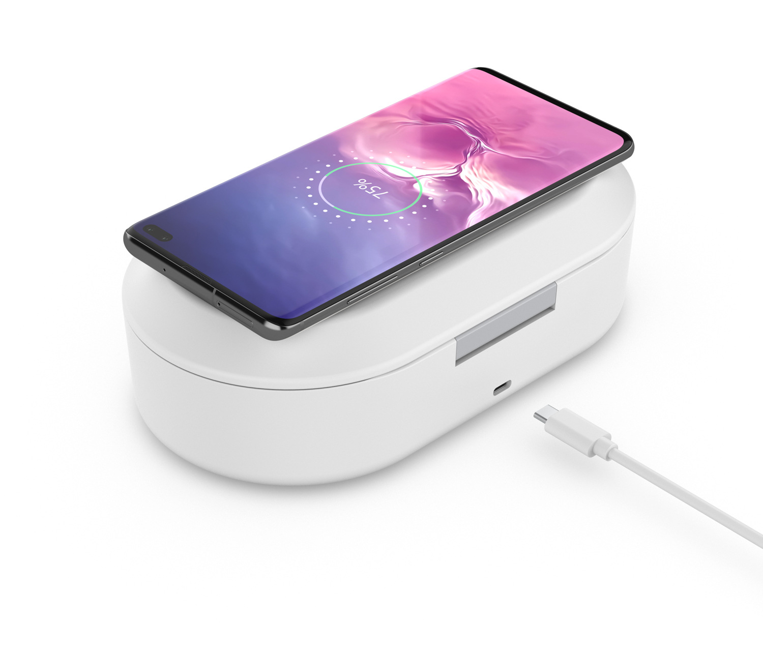 Portable Ultraviolet Disinfection Box 15W Mobile Phone Multi-function UV Sterilizer Case Cleaner 3in1 Wireless Fast Charger