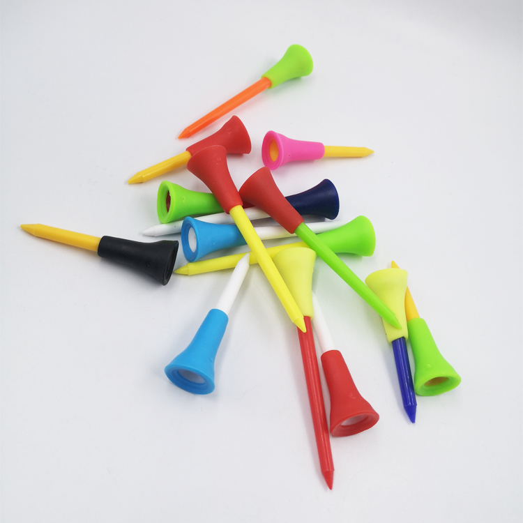 Wholesale Custom Golf Accessories Multicolour Blank Plastic Golf Tees