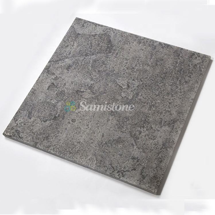 Samistone 600x600x15 мм, огненный синий известняк, французский узор