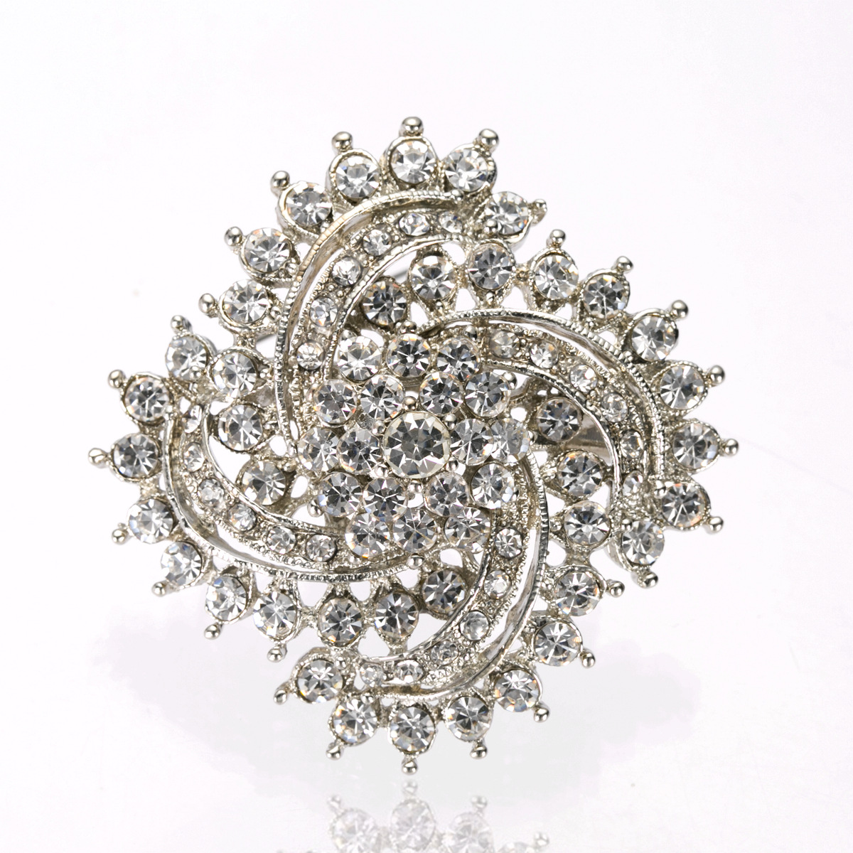 Brooch Pin badges Cute Multi-Color Rhinestone flower broches jewelry for Scarf