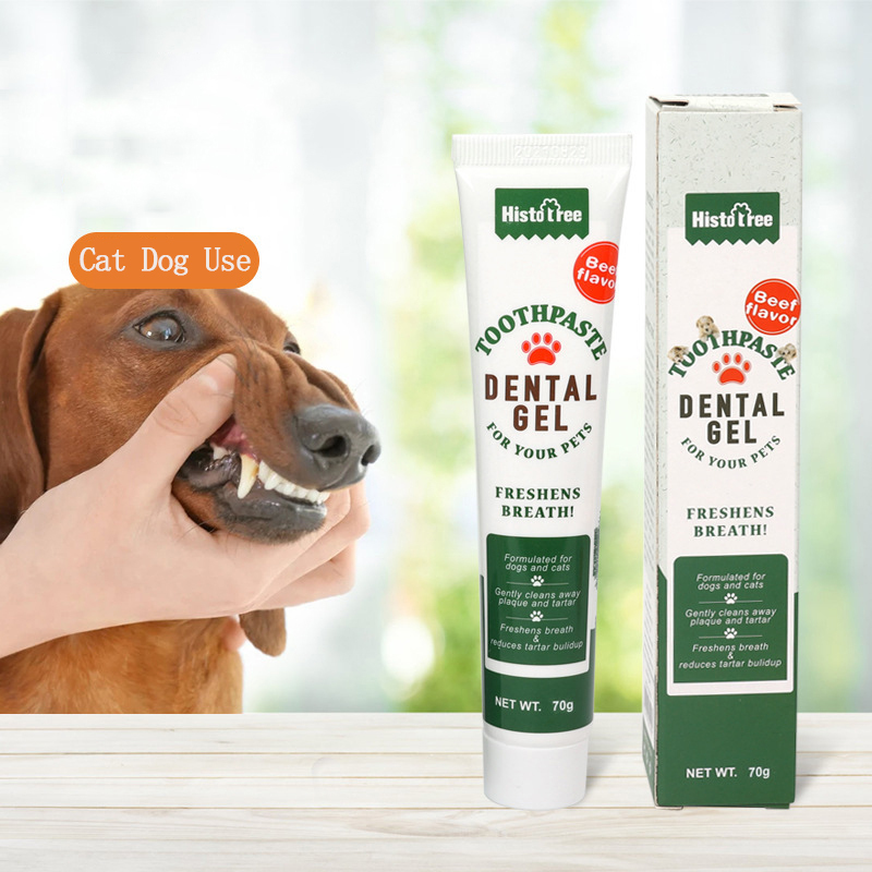 Wholesale Pet Dog Tootpaste Cleaning Supplies Vanilla Beef Flavor Pet Cat Dog Toothpaste