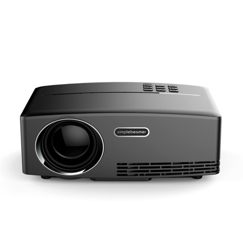 New Simplebeam GP80 Video projector High Brightness Mini LED Projector Portable Beamer VGA USB AV 1080P HD Home Theater