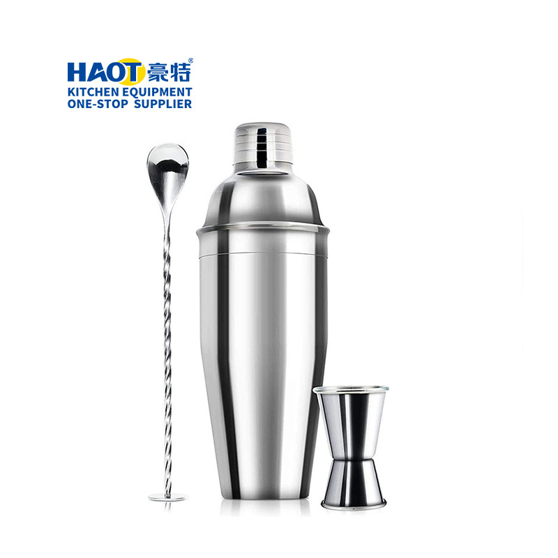 17 OZ 24 OZ Stainless Steel Starry Black Cocktail Shaker Set Bartender Kit Gift Cocktail Making Set Bar Tool Set 3 Piece