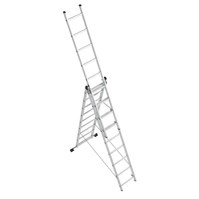 Manufacturer Directly Selling 150KG/300lbes Three-section Extension Rung/Combination Ladder