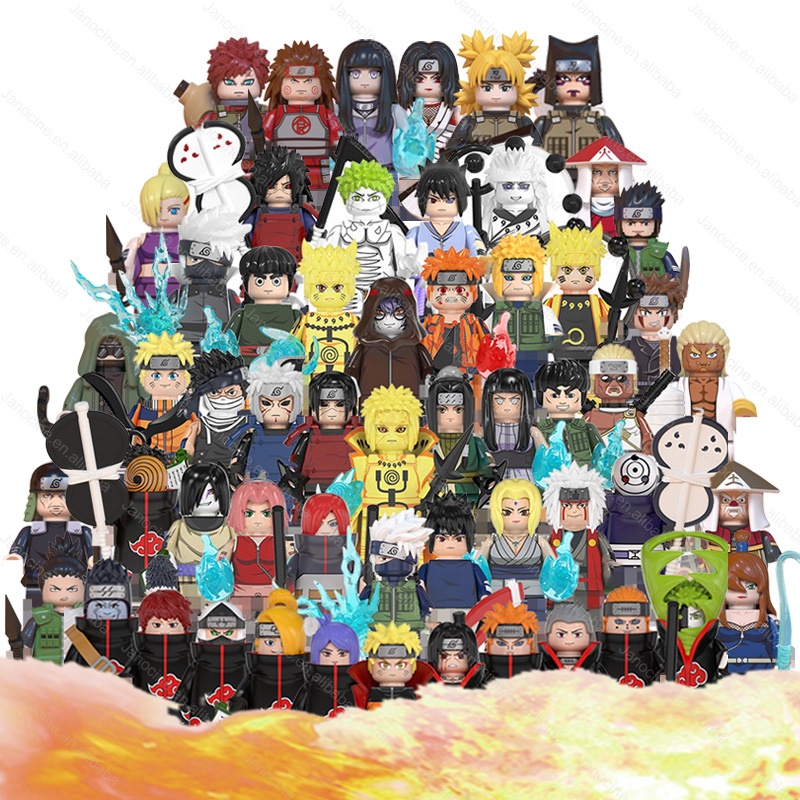 WM Blocks Narutoed Action Collection Minifigs Set Anime Educational Mini Building Blocks Figures Juguete Toys For Kids
