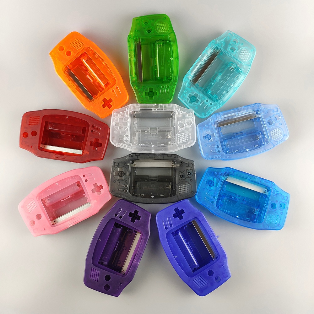По индивидуальному заказу Пластиковый корпус для GBA IPS V2 ЖК-экран Выделите макияж наборы нарезанные корпус shell для Advance игровая консоль