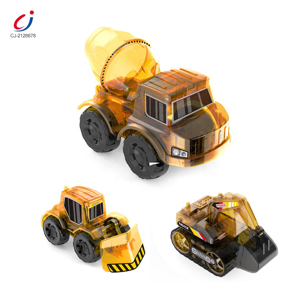 Kids diy assemble building engineer vehicle educational green energy power solar car toy