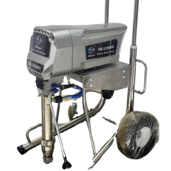 Electric piston airless paint sprayer