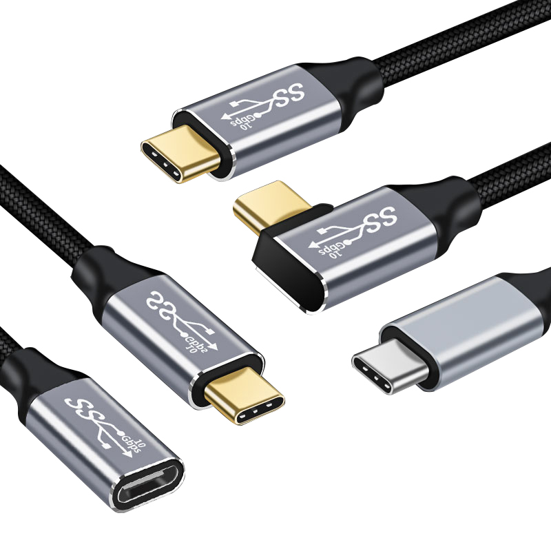 Usb-кабель с портом типа C 3,1 Gen2 Женский на обоих концах для подключения внешних устройств к кабель 5A 100 Вт QC зарядный кабель передачи данных линии для MAC компьютера, ноутбука, чехол для мобильного телефона