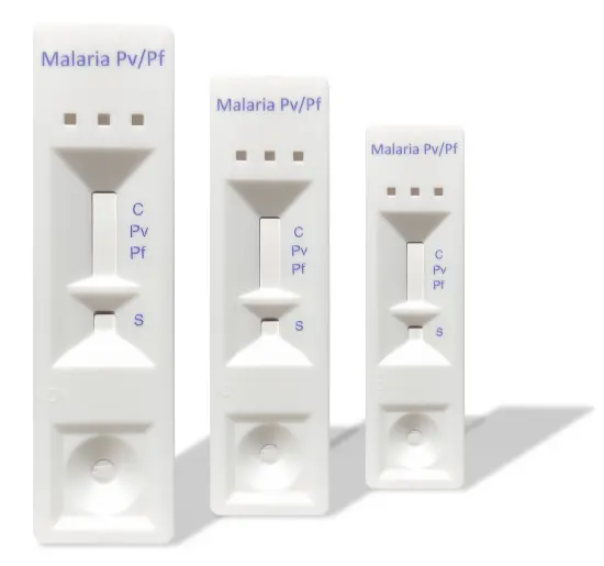 Malaria Rapid Diagnostic Test Kit Blood Malaria Antigen Pf Pv Pan Cassette Malaria Test Kit with ISO13485 approval