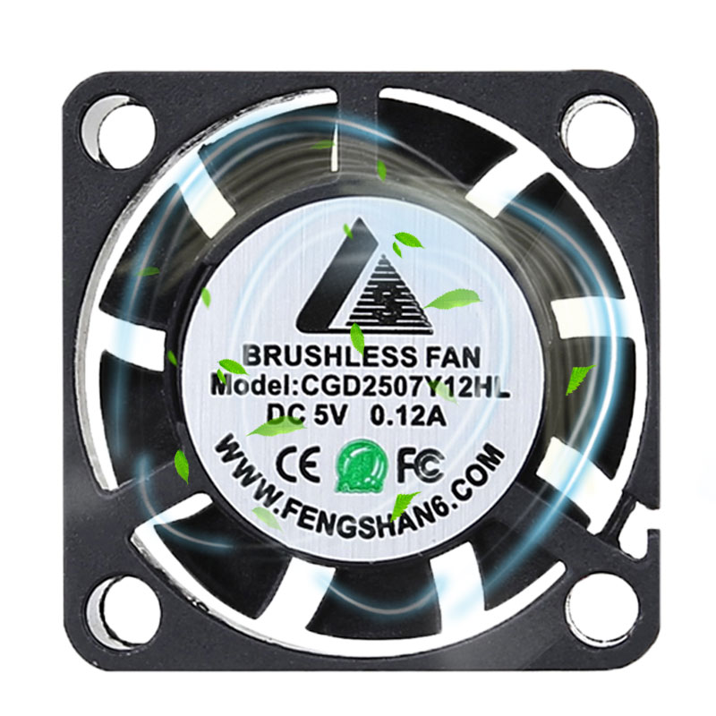 25mm 2507 Micro Cooling Fan 25x25x7mm 5v 12v Sleeve Bearing Dc Brushless Cooling Fan