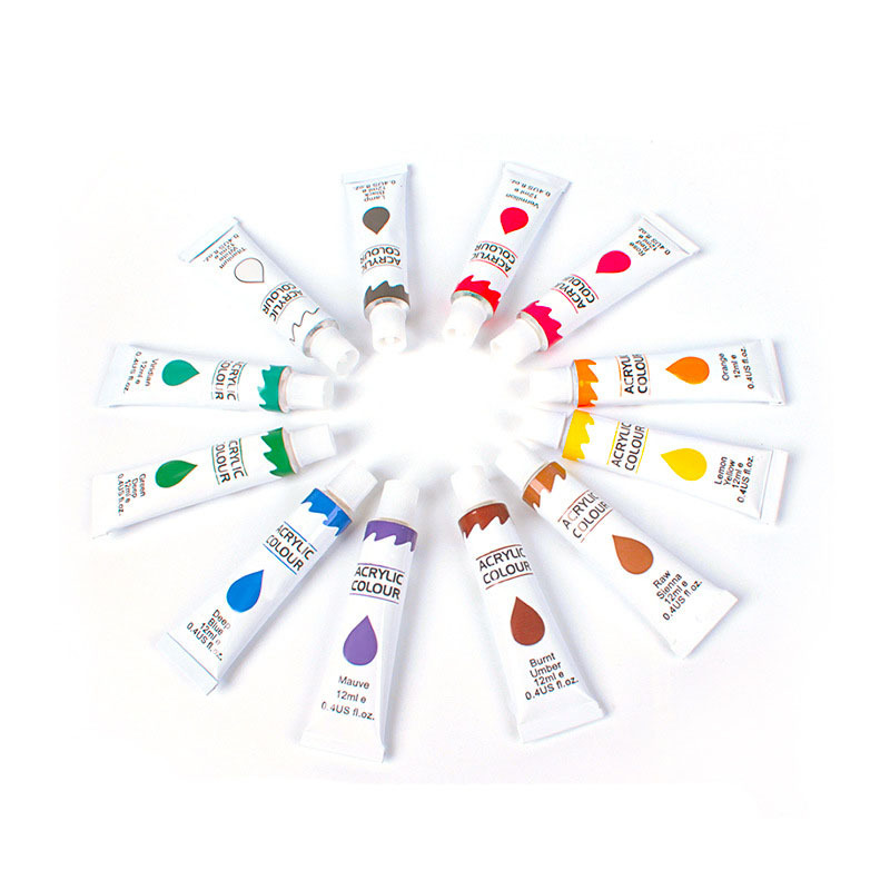 Meihui Art Acrylic Paint Wholesale 24 Colors 12ml Beginner Painting Acrylic Colors for Painting