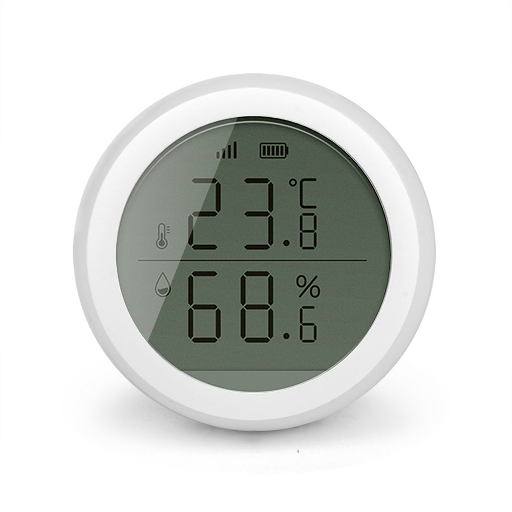 Беспроводной смарт-датчик температуры Zigbee Tuya с ЖК-дисплеем и поддержкой Wi-Fi